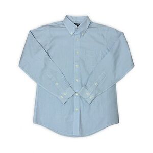 Brooks Brothers “346” Boys Micro Gingham Button Down Shirt Size 14